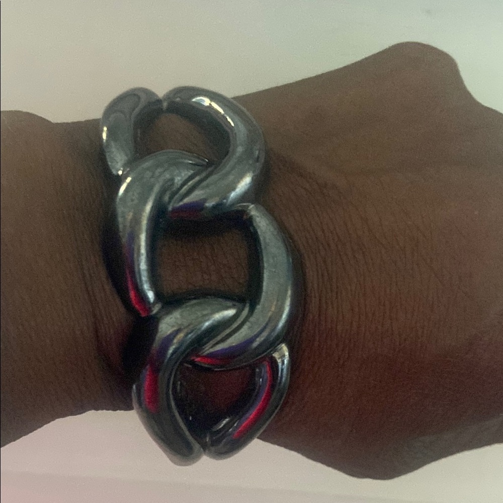 Chunky Silver Chain Bracelet